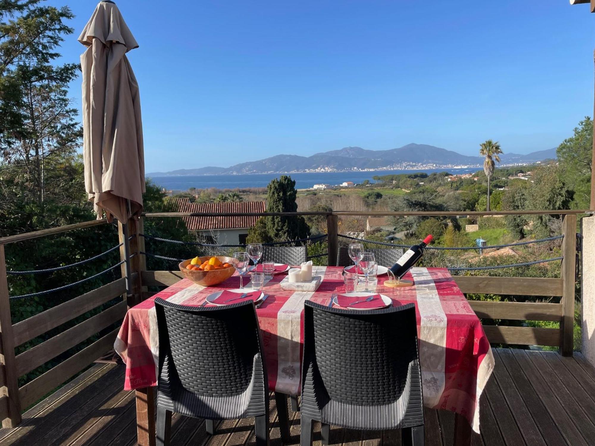 Corsicadream Arone Superbe Appartement Dans Villa, Vue Panoramique Mer, Piscine, Proche Porticcio Pietrosella Luaran gambar